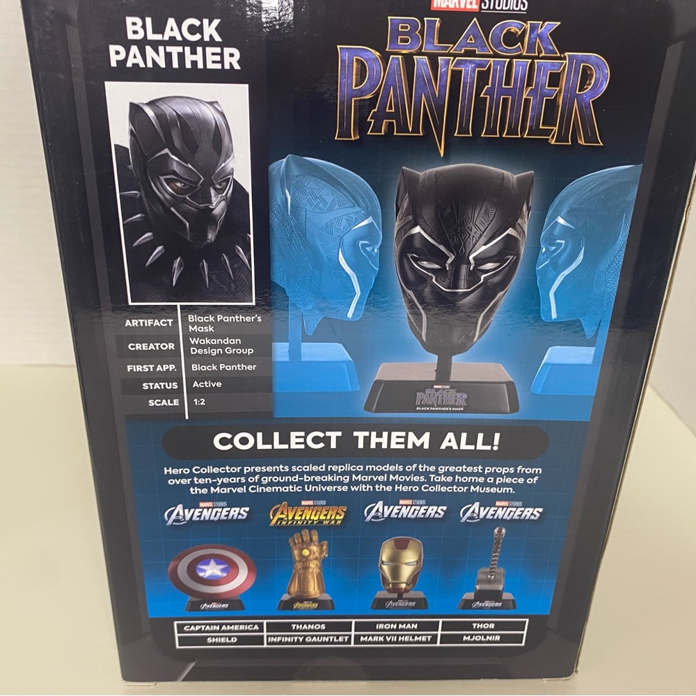 Marvel Black Panther Mask with Silver Details